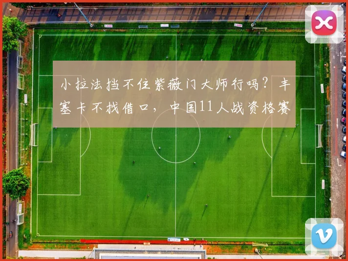 小拉法挡不住紫薇门大师行吗?丰塞卡不找借口,中国11人战资格赛